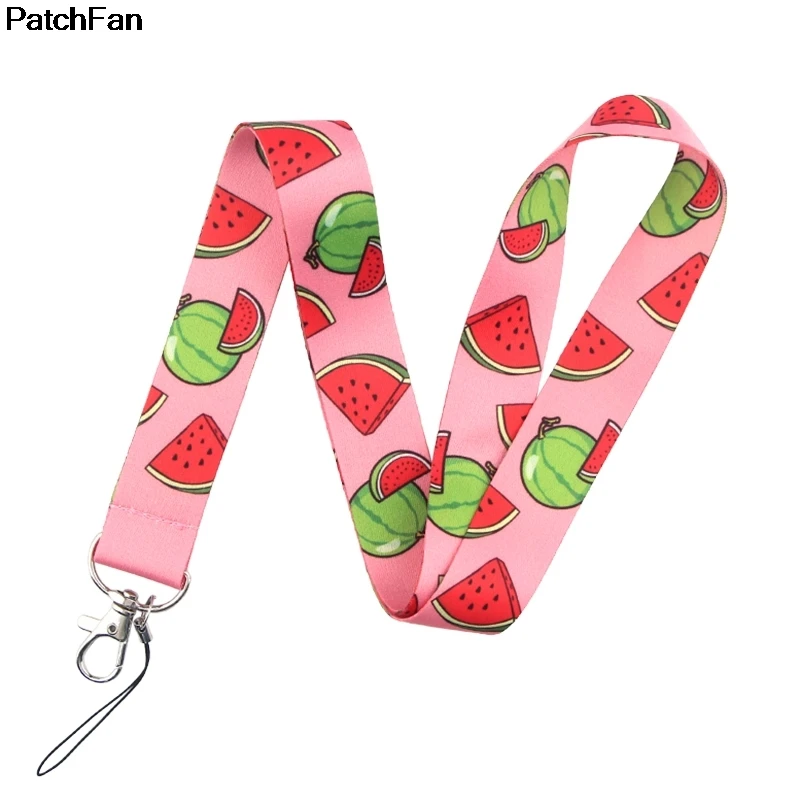 20pcs/lot A2619 Patchfan summer watermelon fruits Lanyard for Key Phones USB Keys Keychains ID Name Tag Badge Holders Webbing