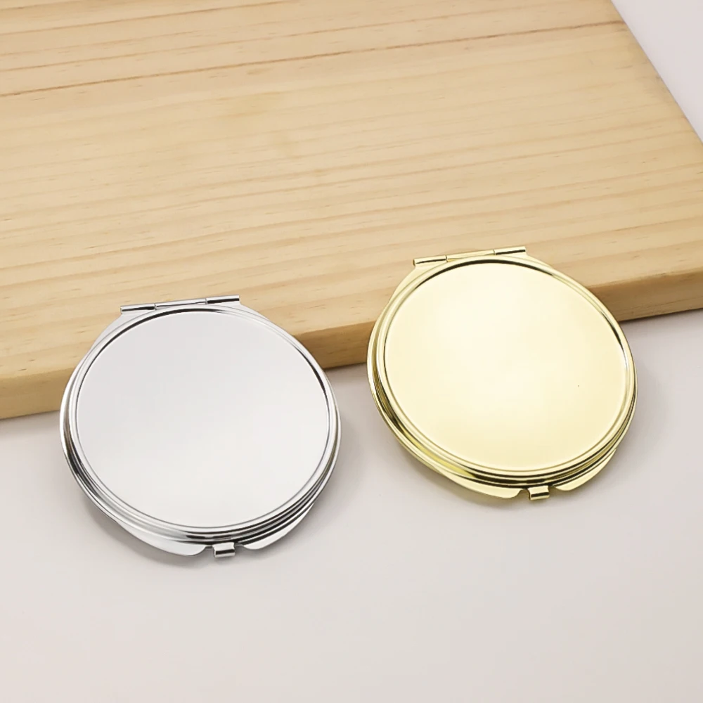 

5 шт. 65 мм круглые пустые компактные зеркальные карманные зеркала «сделай сам» портативные металлические косметические зеркала инструменты для макияжа