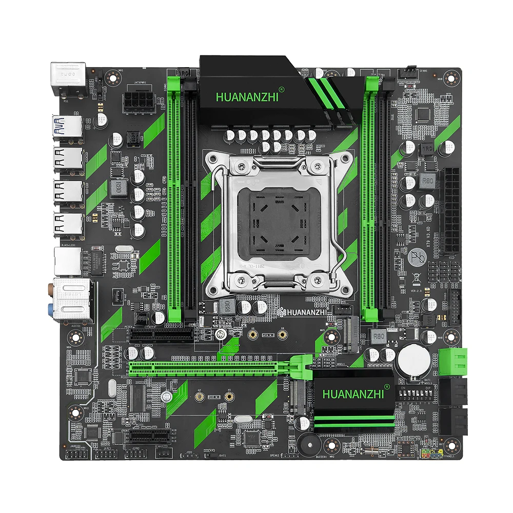Комплект материнской платы HUANANZHI X79 ZD3 REV2.0 M.2 MATX с процессором Intel Xeon E5 2689 2 6 ГГц 4*8 Гб