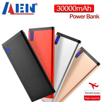 30000mah powerbankポータブル外部バッテリーusb出力デジタル表示急速充電電源銀行xiaomi mi iphone × 注 8