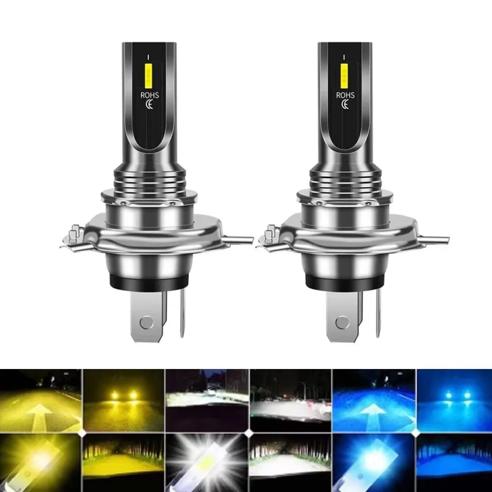LED Car Headlights 2Pcs 16000LM Headlamp H1 H6 H7 HB3 HB4 9005 9006 H8 H11 H3 Moto Bulb 12V 24V Auto H4 Motorcycle Fog Lamp 1860
