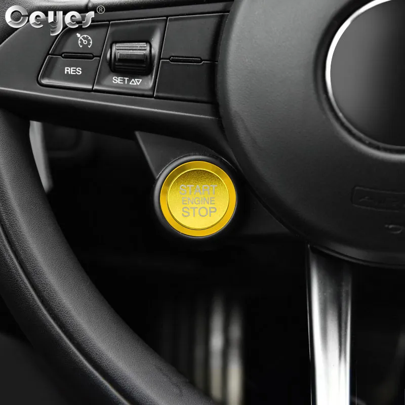Car Start Engine Button Key Ring for ALFA ROMEO (2)