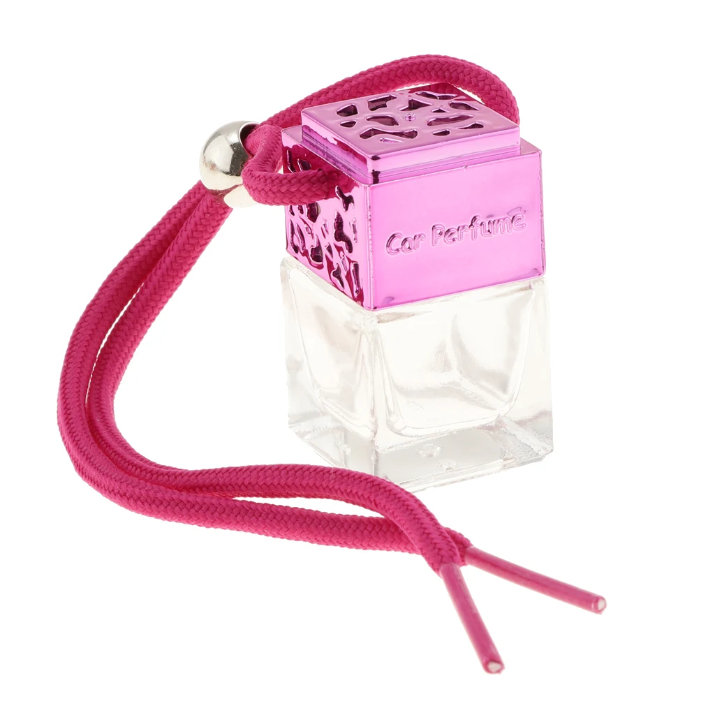Car Perfume Bottle Car-styling Air Freshener for Essential Oils Perfume Pendant Hanging Glass Bottle Auto Ornament