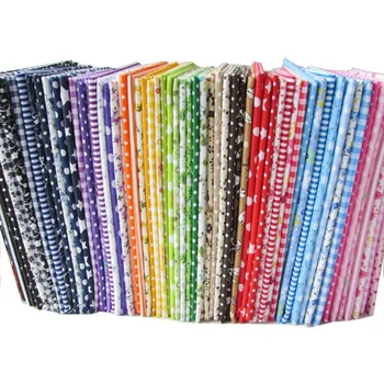 

50 Pieces / Batch 9.8 Inches X 9.8 Inches Printed Floral Cotton Fabric for Patchwork, Stitch Tissue to Patchwork