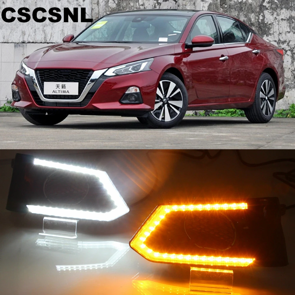 2 шт. для Nissan Altima Teana 2019 2020 Светодиодный дневной светильник Водонепроницаемый