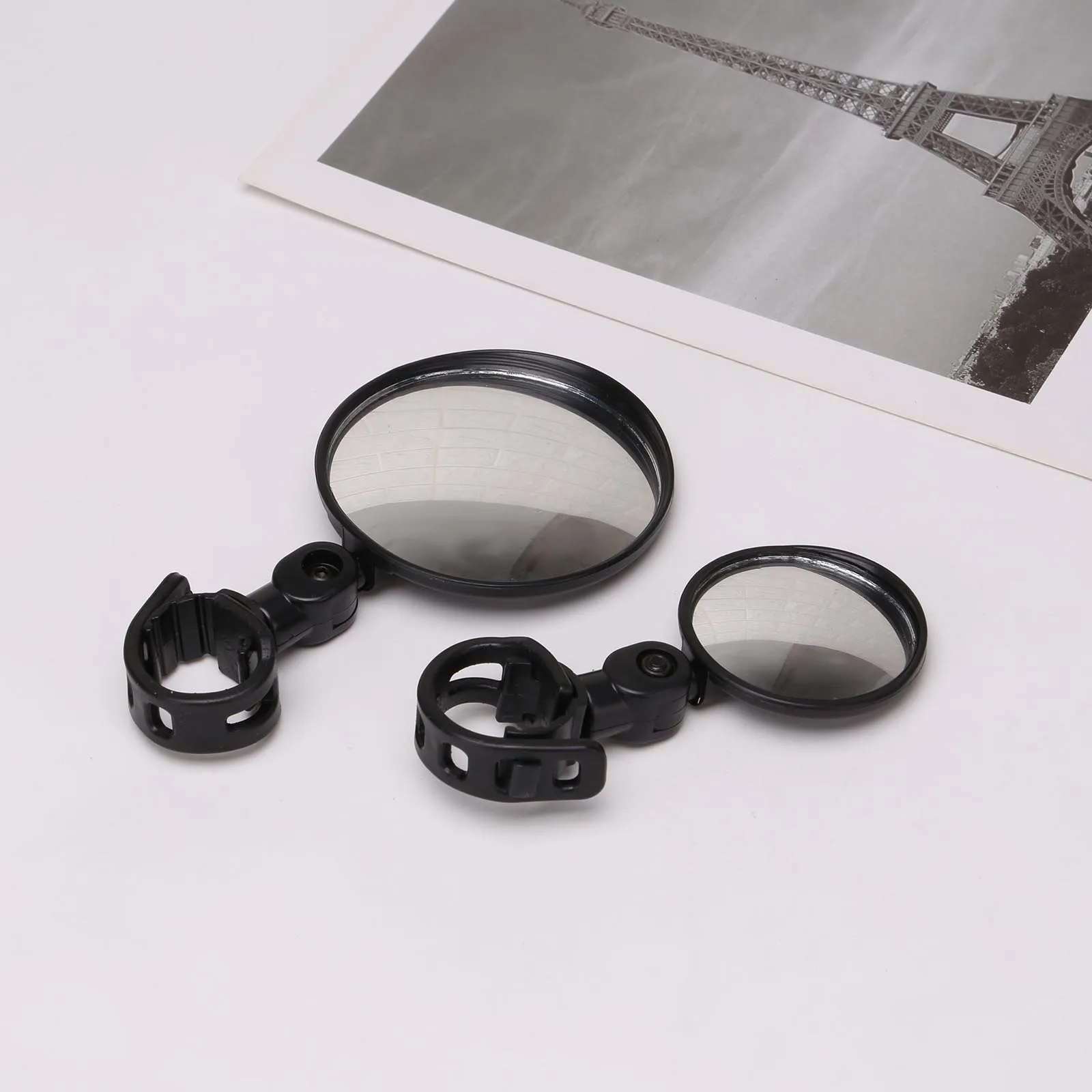 1PC Round Bicycle Rearview Handlebar Mirrors Mountain Bike Cycling Rear View Mirror Wide Angle Convex Mirror Bicycle Accessory