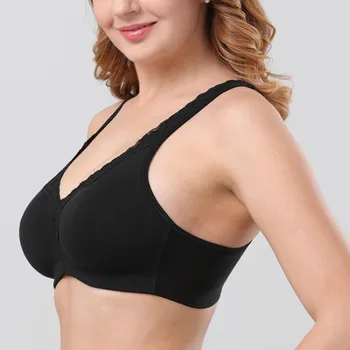 

Hot Women Lace Ultra-Thin Cotton Bra Wire Free Comfortable Underware Plush Size A66