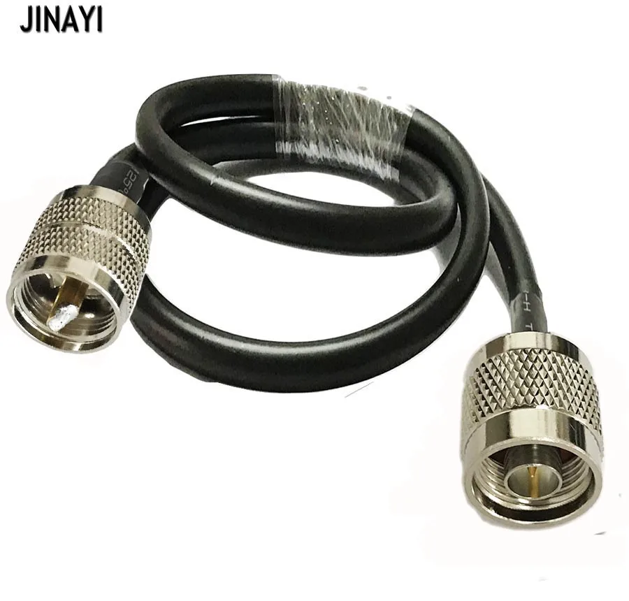 25 ft LMR400 50 Ohm  Coax Cable N male to mini uhf male 