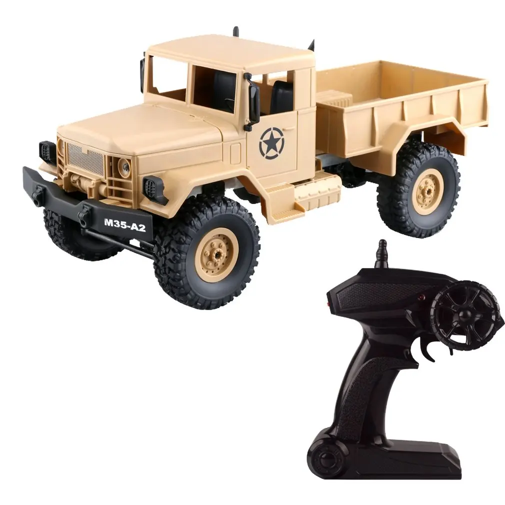 

4WD RC Crawler Car 2.4G Remote Control Big Foot Off-road Crawler Military Vehicle Model RTR Toy For Kids Gift MN-35
