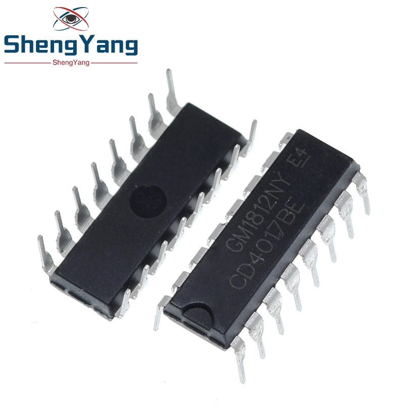 10PCS CD4017 CD4017B CD4017BE 4017 DECADE COUNTER DIVIDER IC | Электронные компоненты и принадлежности