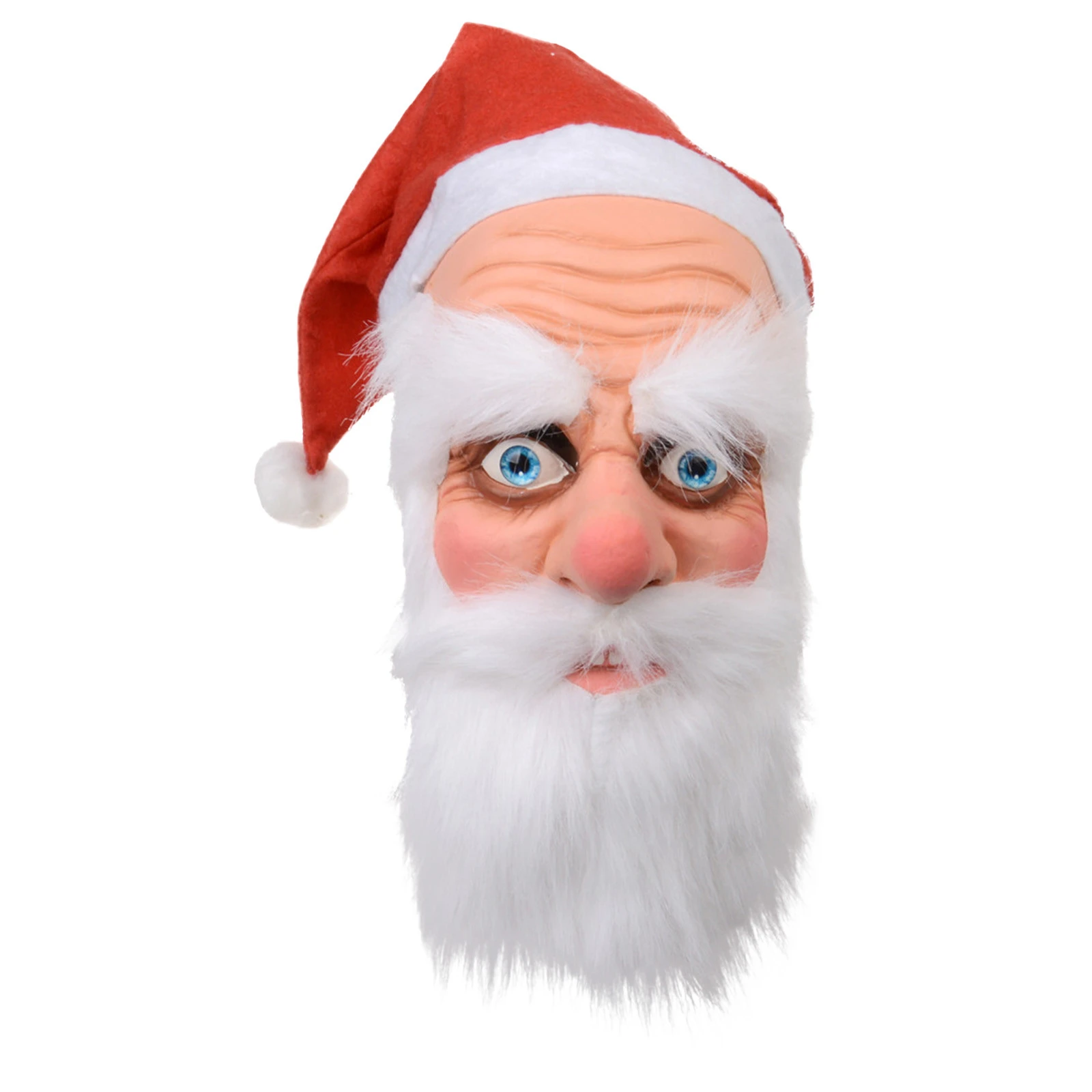 Feliz natal papai noel máscara de látex ao ar livre ornamentados bonito papai  noel traje masquerade peruca barba fantasiar se festa de natal|Brincadeiras  e piadas| - AliExpress
