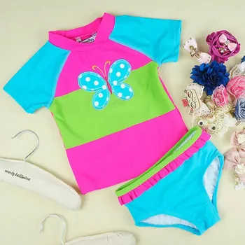 

toddler swimwear Children Kids Girls Cartoon Butterfly Beach Swimsuit+Shorts Swimwear Set Outfit baby girl swimwear