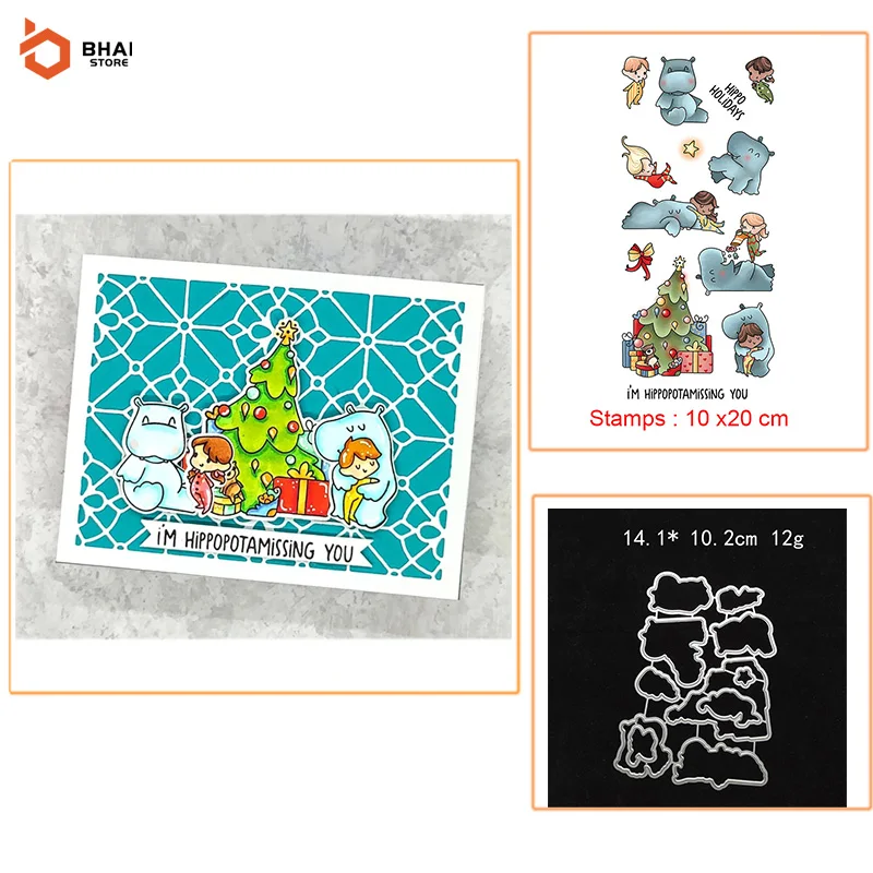 

New Design Christmas Holiday Metal Cutting Dies and Stamps Decoration Scrapbook Stickers Paper Card Embossing Decor Craft Dies 2