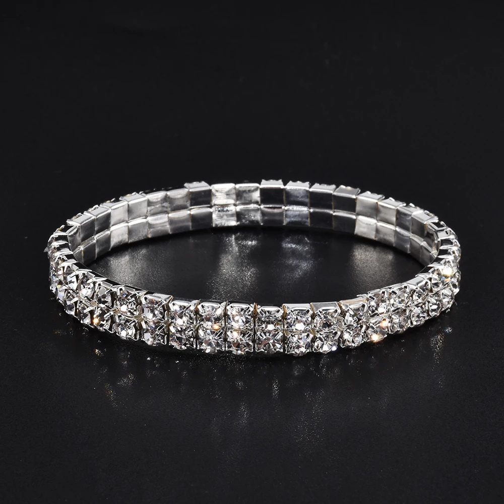 Женский эластичный браслет на запястье со стразами|rhinestone stretch bracelet|bracelet crystalstretch