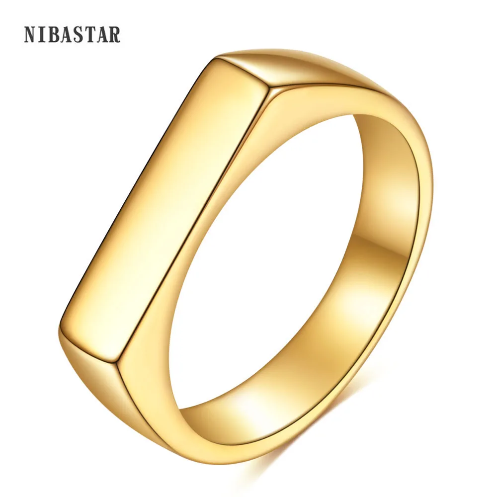 Engraved Custom-Rings Your-Name-Text Stainless-Steel Women Signature with Handwriting