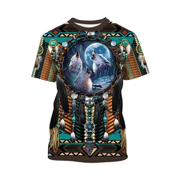 

Native Indian Style T Shirt Boys 3D Printed Tshirt Children Short Sleeves T-shirt Kids Hip Hop Tee Shirt Girls Summer Tops