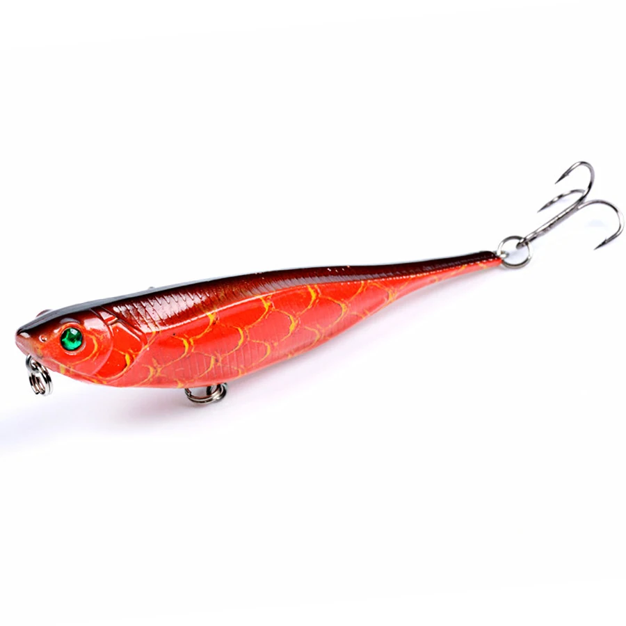 Topwater плавающий карандаш для прогулок собаки кренкбейты рыболовная приманка