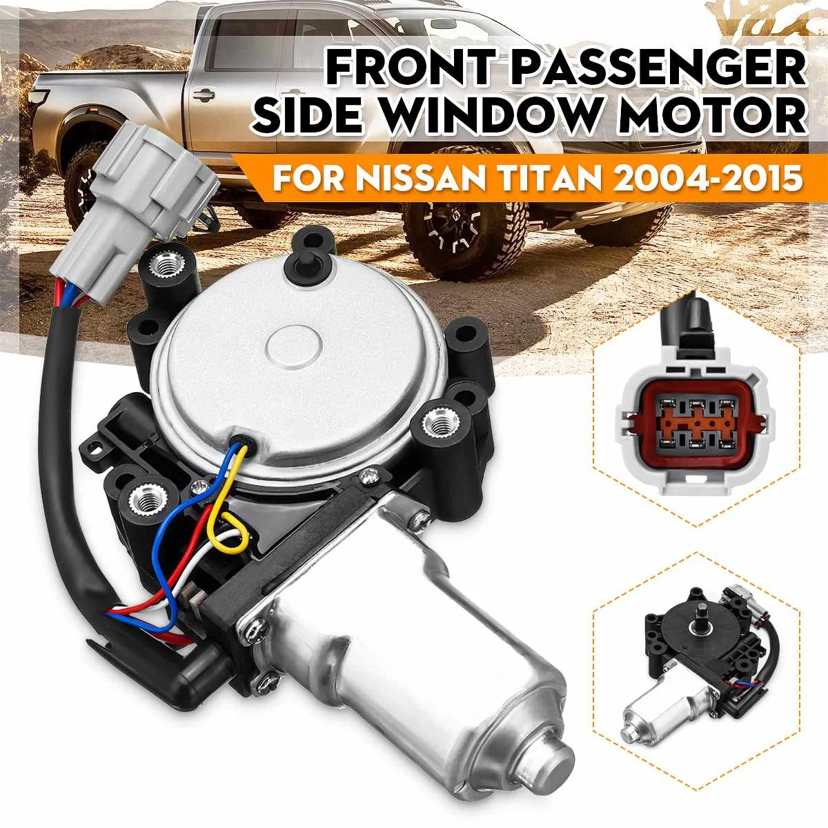 Front Right Car Front Left/Right Electric Lifter Window Motor Regulator 807309FJ0A For Nissan Armada/Titan 2004- For Infiniti QX56 - Цвет: Front Right