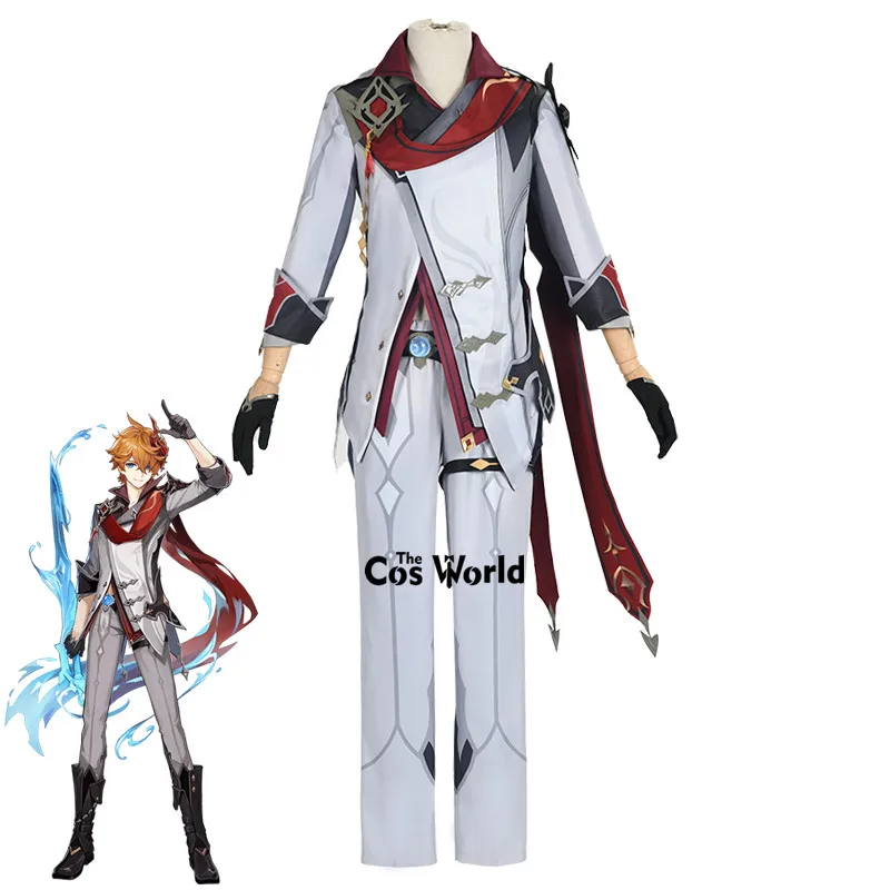 Genshin Impact Tartaglia Uniform Outfit Games Cosplay Costumes | Тематическая одежда и униформа