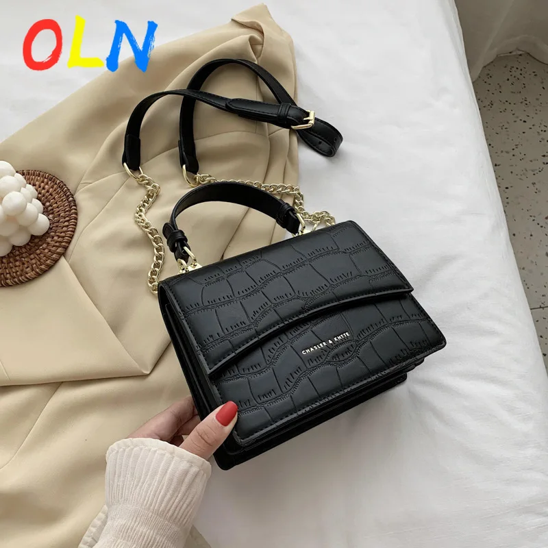2020 New Portable All-match Ins Chain Single Shoulder Diagonal Texture Small Square Bag Mobile Phone | Багаж и сумки