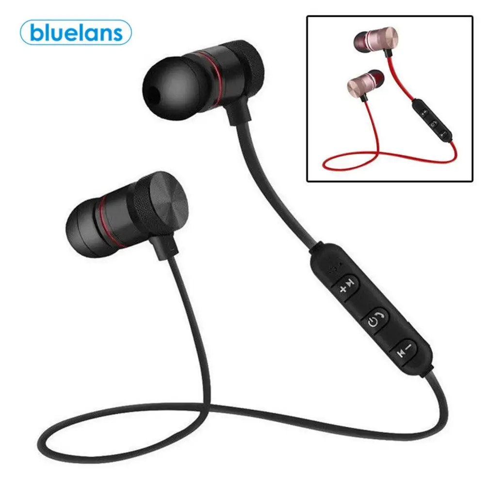 Металлические магнитные наушники Беспроводная Bluetooth-гарнитура стерео