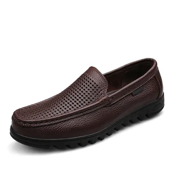 

2020 New Fashion Men Loafers Slip on Man Luxury Flat Moccasins Outdoor Breathable Male Walking Casual Shoes Driving Boats
