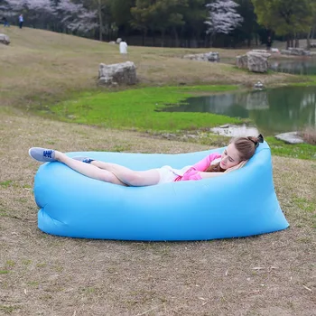 

Lazy Sleeping bag Fast Infaltable Air Sofa Bed Sleeping Bag ultralight inflatable sofa Beach Sofa Lazybag