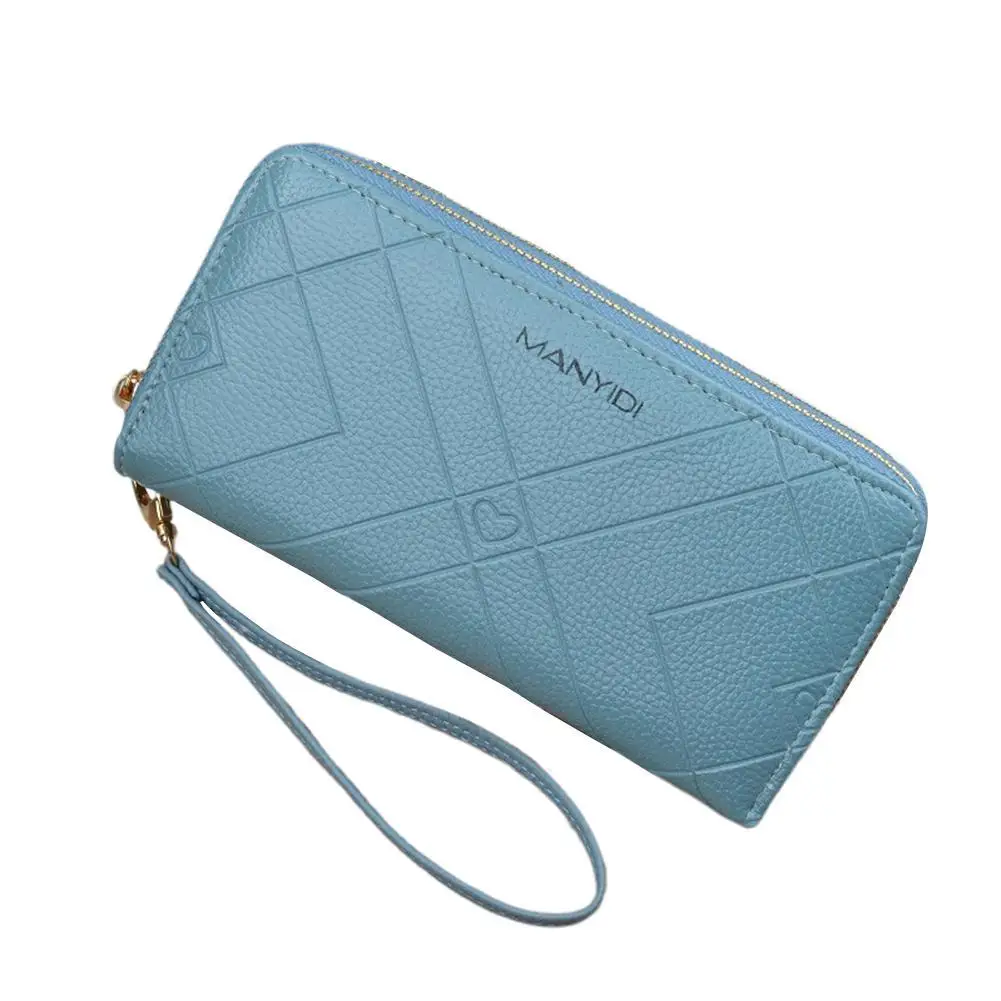 Женский кожаный клатч-портмоне, длинный держатель для карт, сумка для телефона, сумочка, дамские сумочки