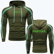 2021 New FESTOOL Brand Hoodies Men's Spring Autumn Long Sleeve Patchwork Mens Pure Cotton Fashion Hooded Outwear Warm Print Tops