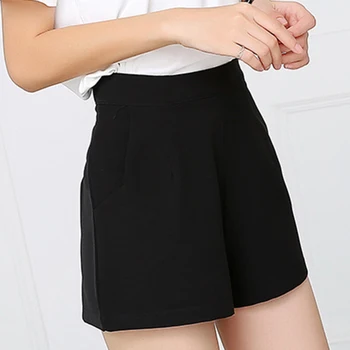 

High Waist Wide Leg Short Pants Casual Loose A-Line Shorts For Women Summer Fashion Lady Booty Shorts Hot Sale High Quality