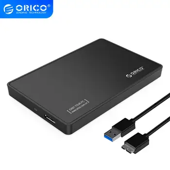 

Orico HDD Enclosure 2.5 inch SATA to USB 3.0 SSD Adapter External Tool-Free HDD Case for 9.5mm & 7mm Hard Disk Drive Storage Box