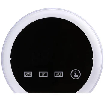 

Alarm Clock for Kids, 7 Colored Night Light, Large Led Display with Dimmer, 2 Usb Chargers,Temperature, Snooze, for Heavy