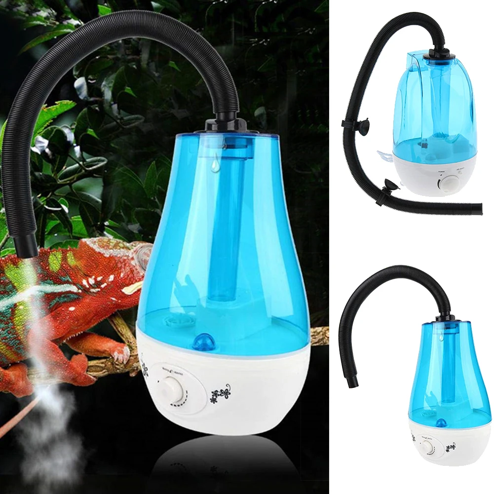 3L/4L увлажнитель Черепаха Ящерица супер Fogger большой емкости для Террариум для рептилий увлажняющий вивариумов испаритель портативный