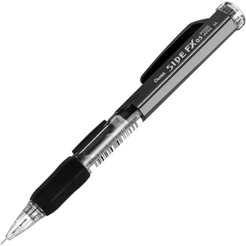 Черный 3 шт PENTEL PD255 после этого удлиненный резиновый механический стержень для карандаша 0,5 мм канцелярские принадлежности для офиса и школы - Цвет: Черный