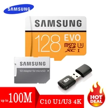 Карта памяти SAMSUNG EVO 32 64 128 Гб Micro SD 128 ГБ 32 ГБ 64 Гб 256 ГБ 512 Гб Micro SD карта SD/TF флэш-карта microSD carte для телефона