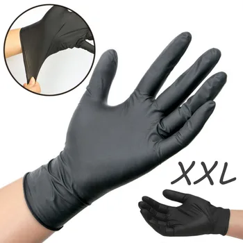 

1/10/20/50pcs Nitrile Gloves Guantes Latex Disposable Rubber Disposable Nitrile Gloves Black Household Guantes Desechables 2020