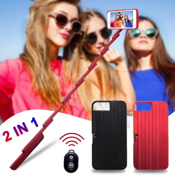 

Multi-Functional Selfie Stick Mobile Phone Case with Remote Controller Foldable Phone Cover Stand FKU66