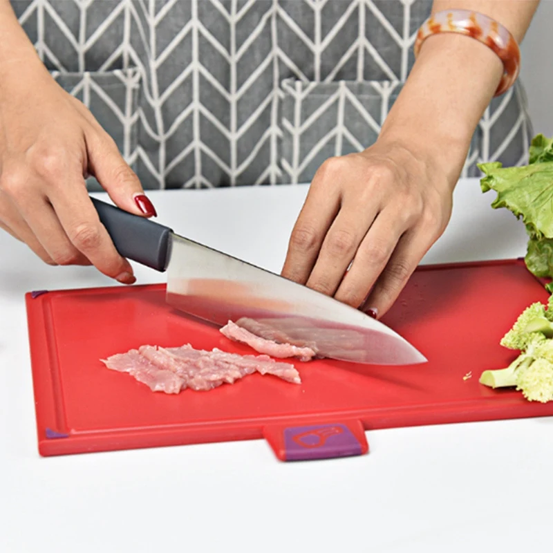 Многофункциональная классификация разделочная доска для кухни противоскользящая классификация разделочная доска нож сиденье из нержавеющей стали набор инструментов