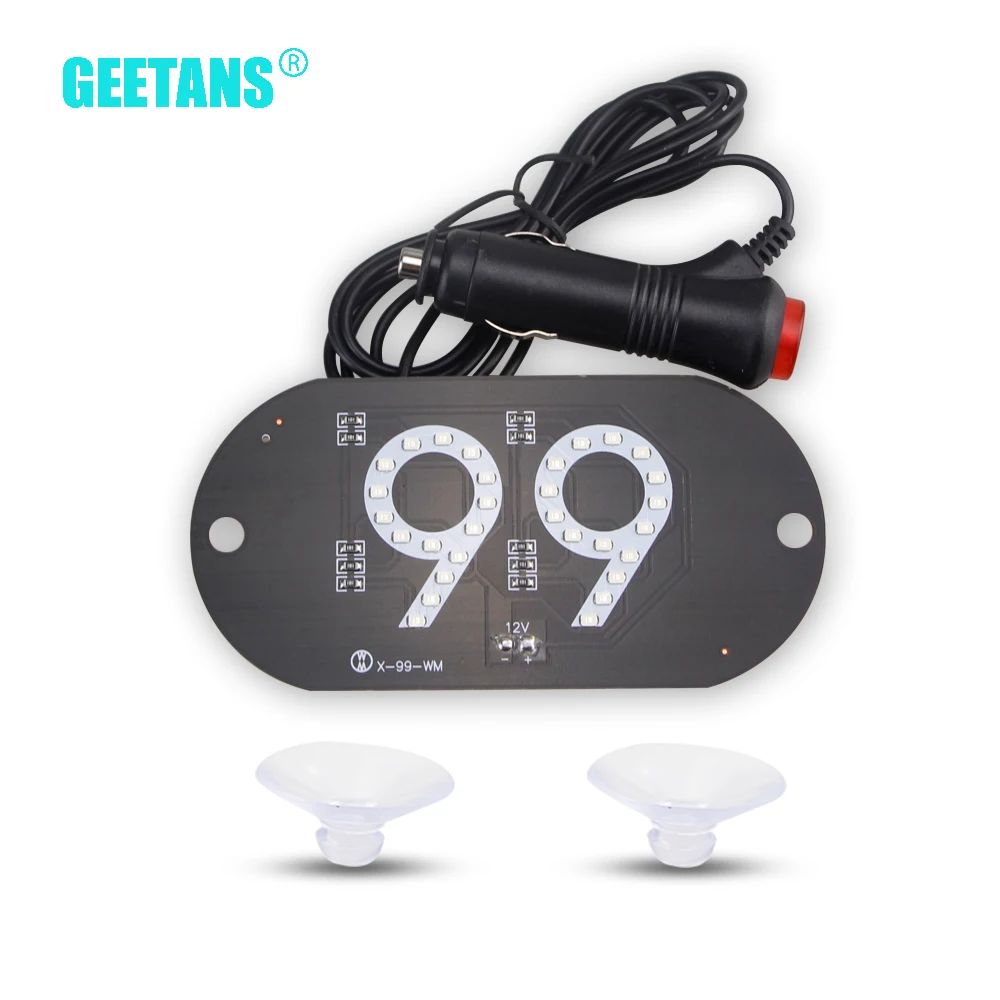 

Geetans 1pcs 99pop Taxi Led Auto Blub Car Windscreen Cab indicator Lamp Sign Blue Green LED Windshield Taxi Light Lamp DC12V CJ