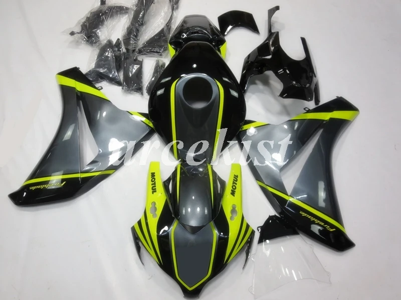 

4Gifts New ABS Injection Mold Motorcycle Full Fairings Kit Bodywork set fit for HONDA CBR1000RR 2008 2009 2010 2011 gray black