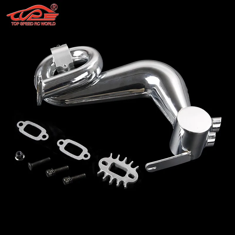 baja 5b exhausted pipe Metal exhausted pipe silencer for Baja 5B SS HPI KM Rovan 