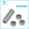 10PCS/lot Flange Ball Bearing 623zz 624zz 625zz Deep Groove Flanged Pulley Wheel for 3D Printers Parts ► Photo 2/6