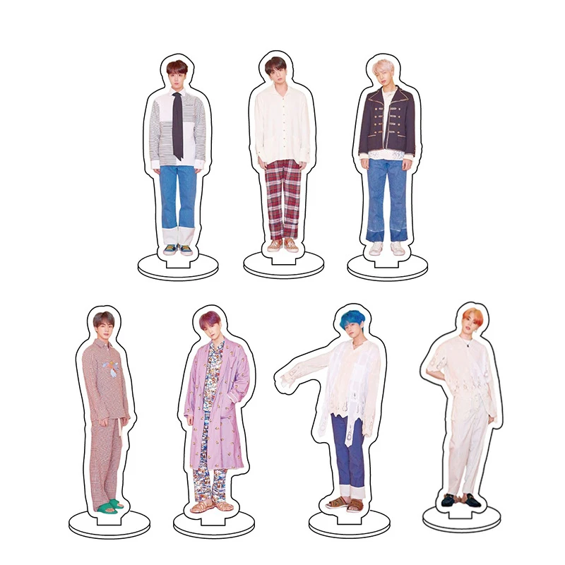 

Kpop Transparent Acrylic Humanoid Standing Desk Stand Board Decor Kpop Accessories for Fans Gift Desktop Decoration