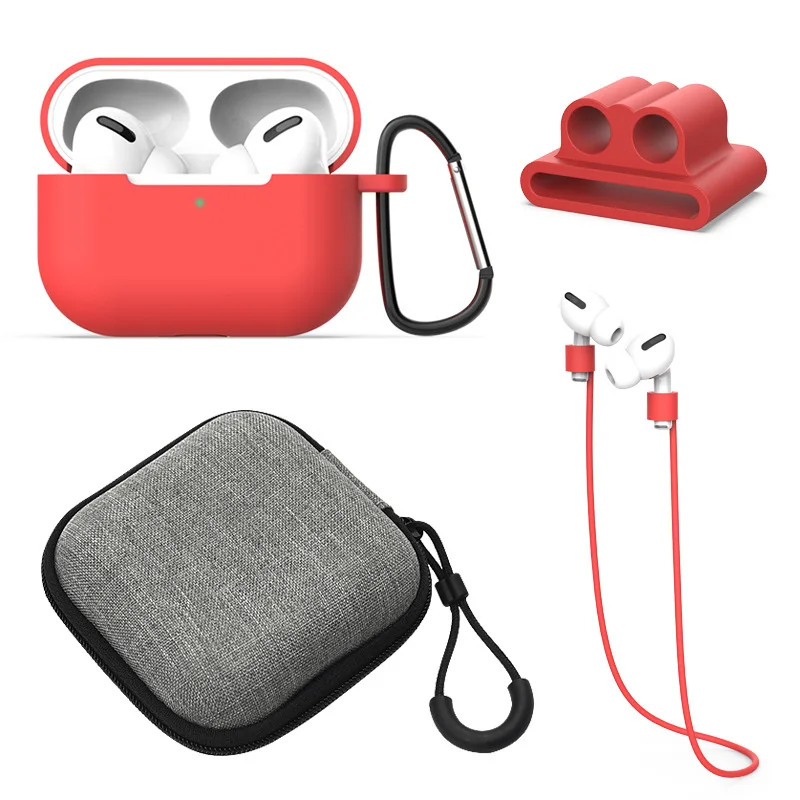 5 шт./компл. силиконовый чехол для Apple AirPods чехол кожного покрова доказательство протектор рукава True Беспроводной коробка для наушников Аксессуары