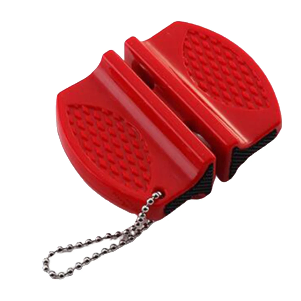 Small Knife Sharpener Kitchen Whetstone Household Tool Mini Ceramic Rod Tungsten Steel Camp Pocket Kitchen Knife Sharpener Tool