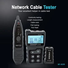 Il Tester corrente in linea di tensione di PoE del controllore di PoE dell'inseguitore del cavo del Tester del cavo della rete NF-8209 LCD illumina