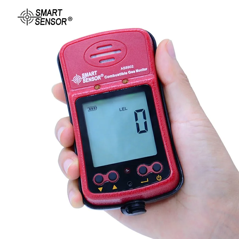AS8902 детектор горючих газов детектор утечки легковоспламеняющихся и токсичных газов анализатор Газа Звук/светильник сигнализация