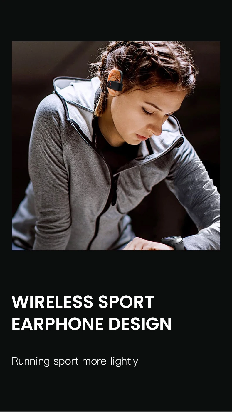 A9 TWS Bluetooth oortelefoon echte draadloze oordopjes 8 uur muziek 5,0 koptelefoon Водонепроницаемый Спорт