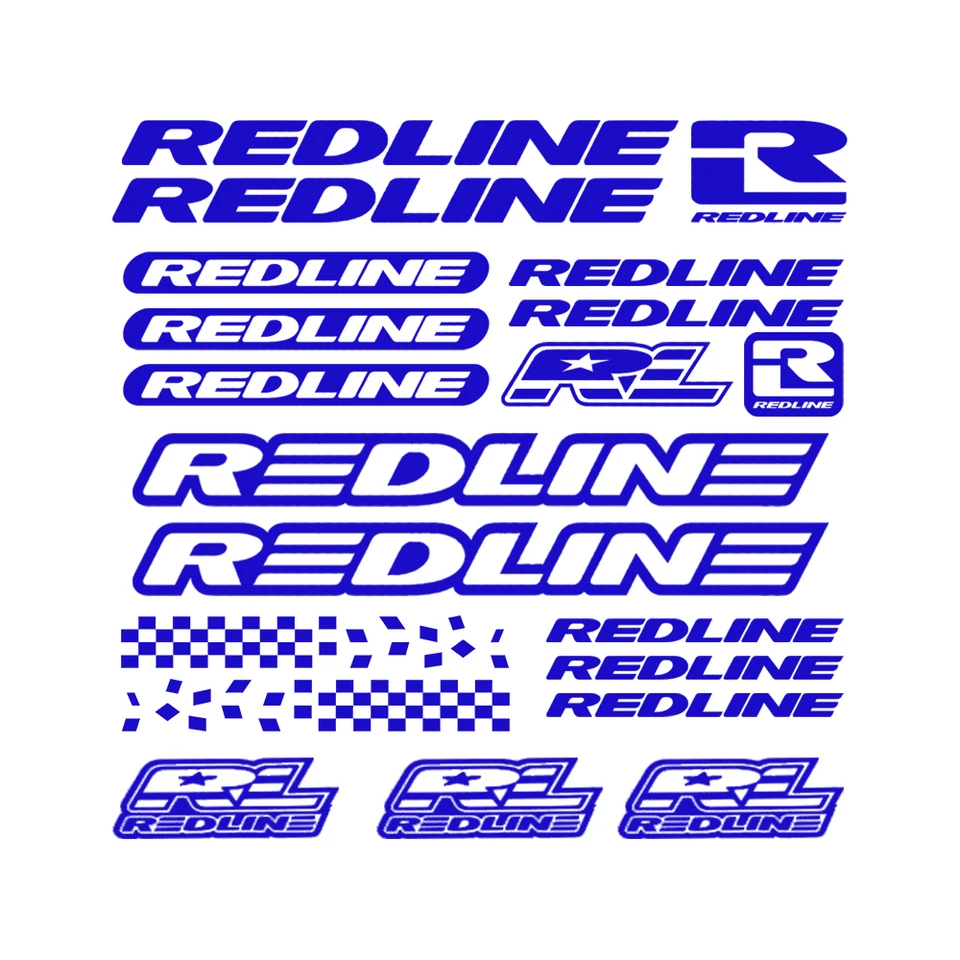 Lot De 7 Autocollants BMX - GT, Redline, Subrosa, Hoffman, Odessey...