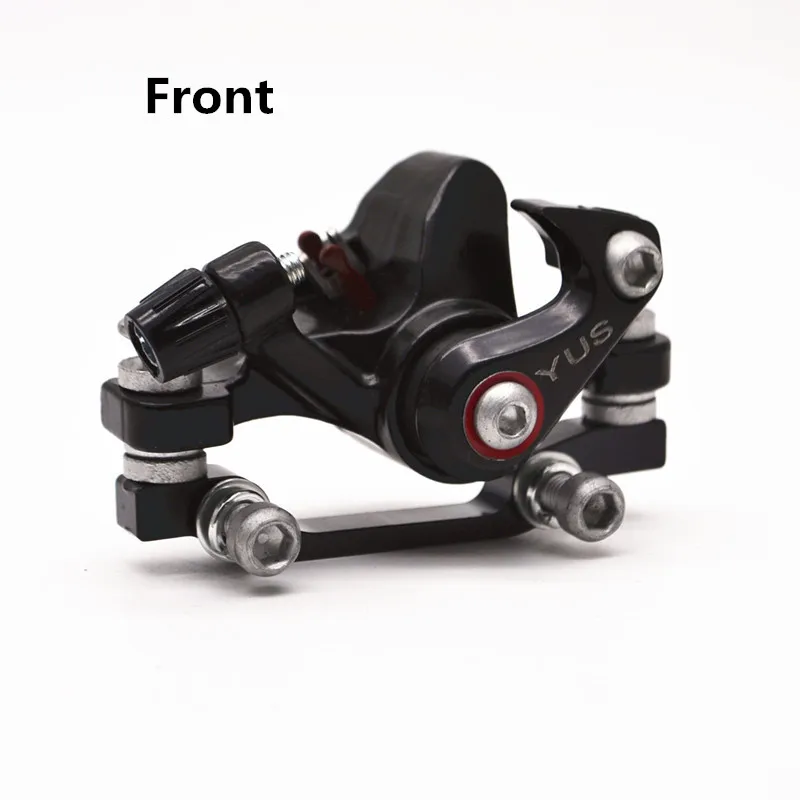 front Brake 1 пара из механический велотренажер дисковые тормоза передние и задние дисковые тормоза дисковый тормоз Комплект для горных велосипедов складные велосипеды - Цвет: front Brake